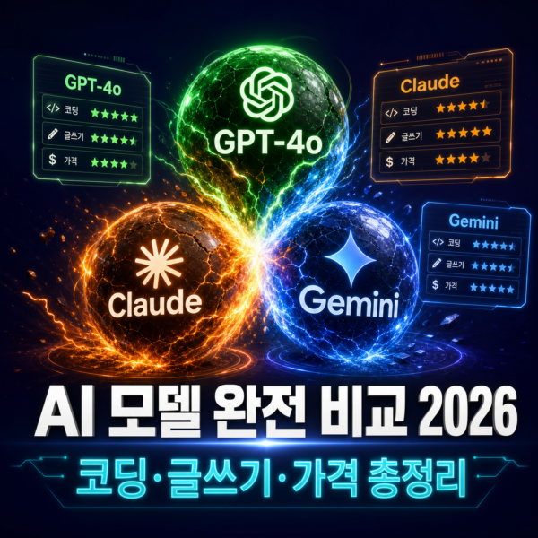 GPT-4o vs Claude 4 vs Gemini 2.5 완전 비교 2026 — 코딩·글쓰기·가격 총정리