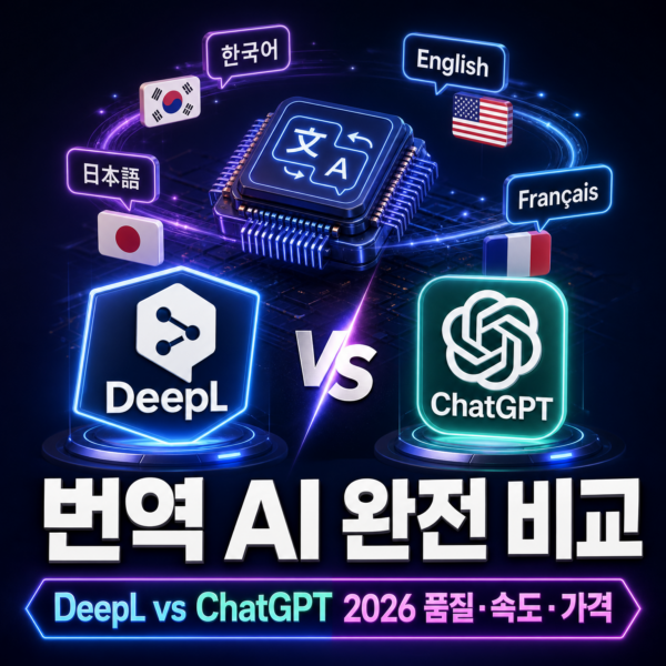 DeepL vs ChatGPT 번역 비교 2026 — 품질·가격·기능 완전 분석