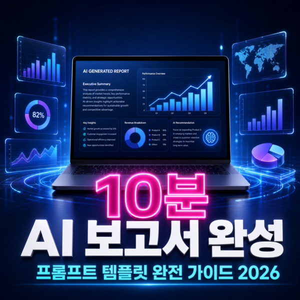 AI로 보고서 10분 만에 작성하기 — 실무 프롬프트 템플릿 완전 가이드