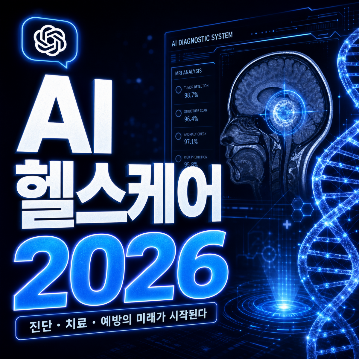 AI 헬스케어 2026 의료 진단 신약 개발 AI 썸네일