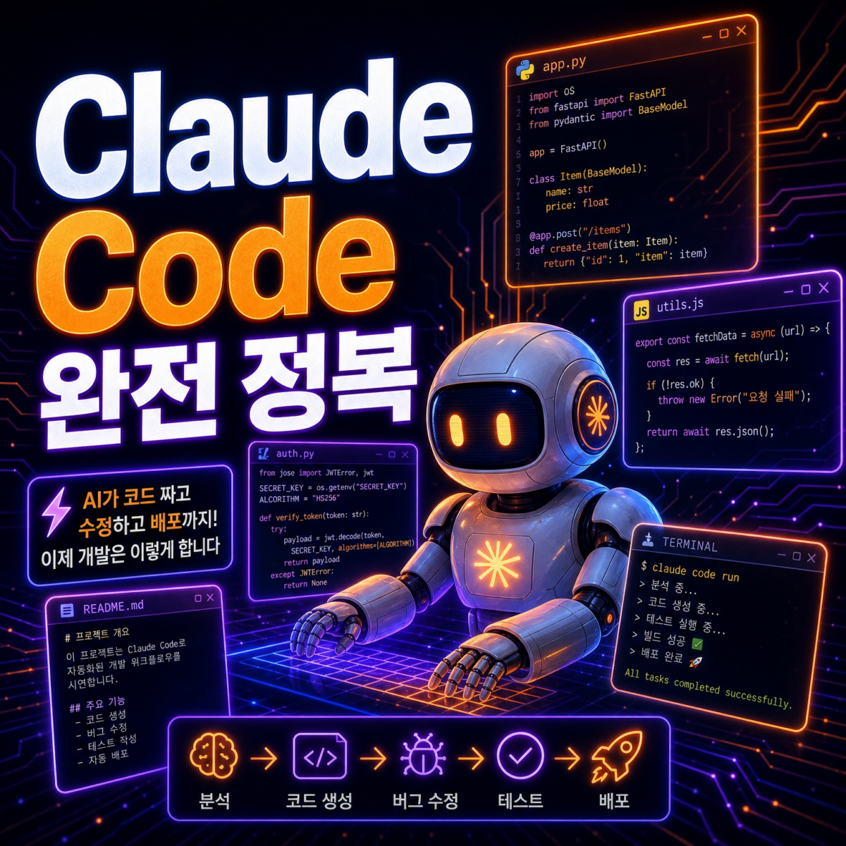 Claude Code AI 코딩 에이전트 완전 정복 썸네일