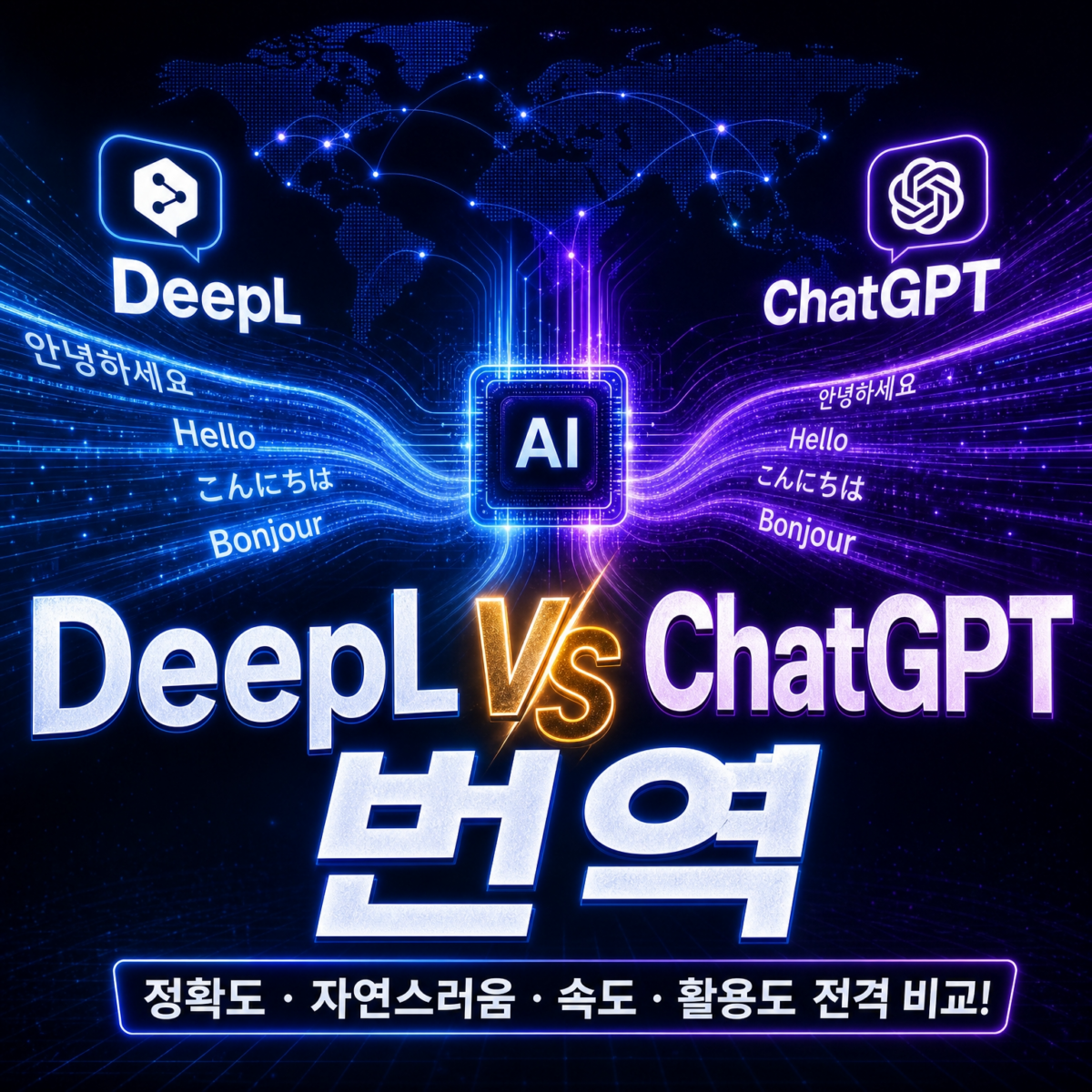 DeepL vs ChatGPT 번역 비교 활용법 썸네일