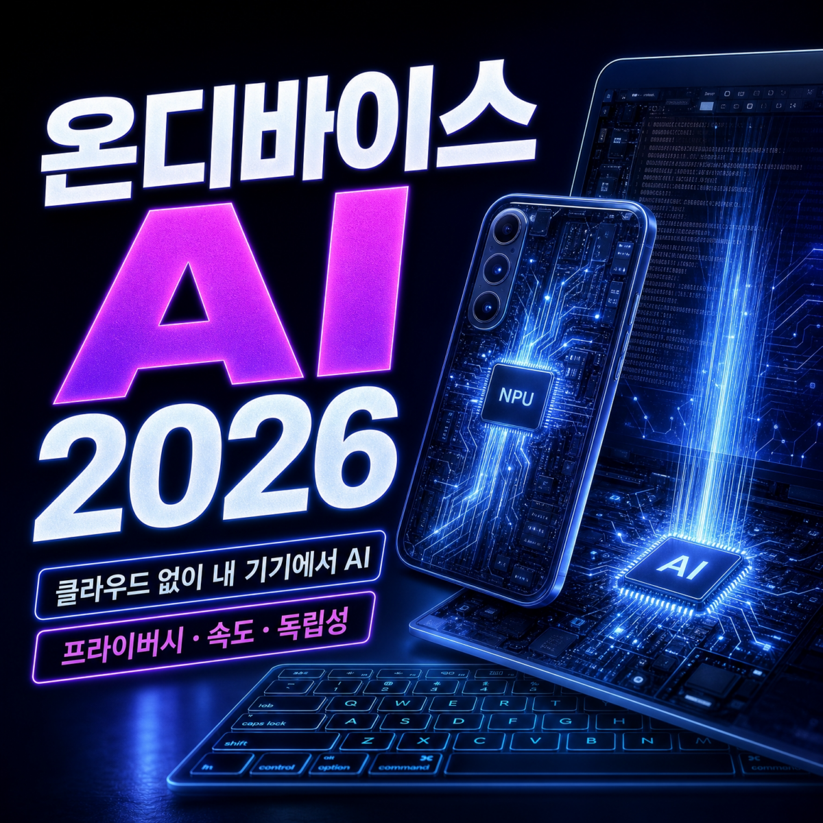 온디바이스 AI 2026 — 클라우드 없이 스마트폰·PC에서 직접 실행하는 AI | AIRA